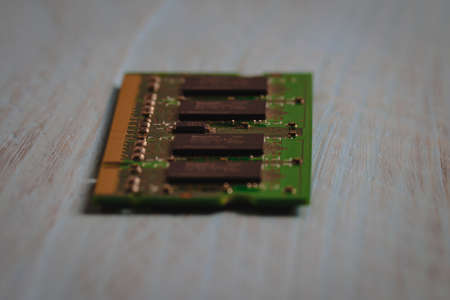 Laptop memory module SO-DIMM close-upの写真素材