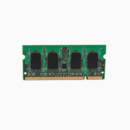 Laptop RAM isolated on a white background