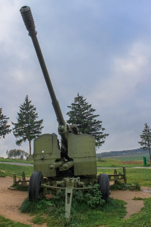 37-mm automatic anti-aircraft gun of the 1939 model. Belarusian Historical Museum of the Stalin...
