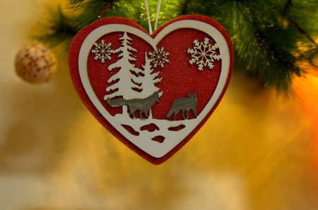 Christmas, heart and decorations