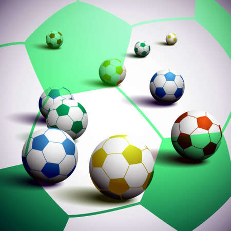 South Africa Soccer Balls Backgroundのイラスト素材