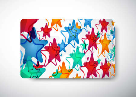 Stars Gift Card のイラスト素材