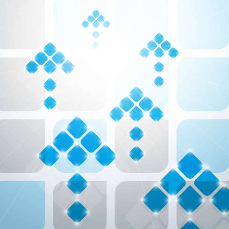 blue arrowsのイラスト素材