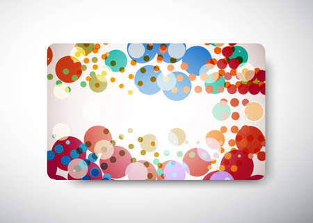 rainbow gift card - size 3 3/8" x 2 1/8"  (86 x 54 mm)のイラスト素材