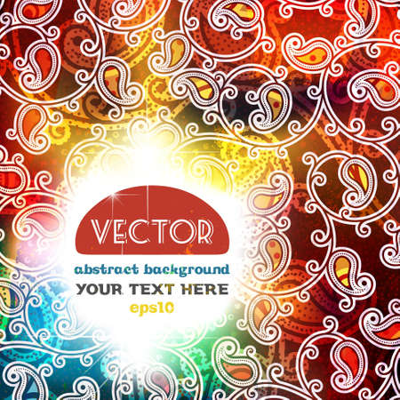 Rainbow Vintage Abstract Backgroundのイラスト素材