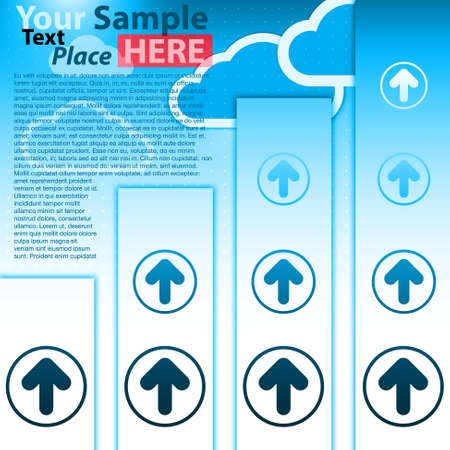 Arrows Infographics Backgroundのイラスト素材