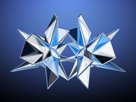 Polygonal Mirorring Abstract Design