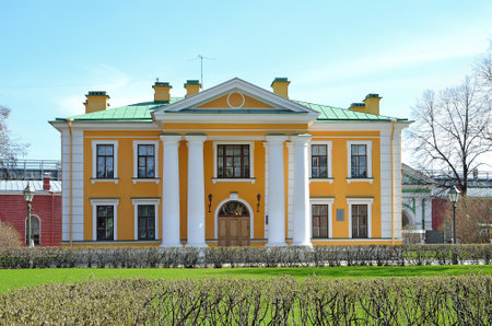 Historic buildings in the Peter and Paul Fortress, St  Petersburg, Russiaのeditorial素材