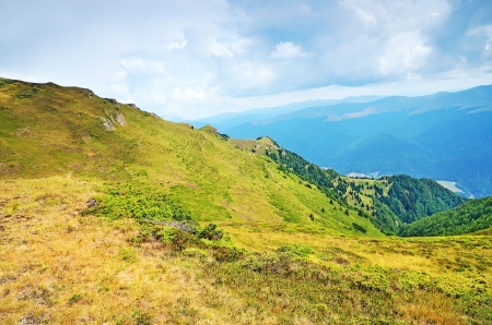Beautiful summer landscape in Transylvania, Romaniaの写真素材