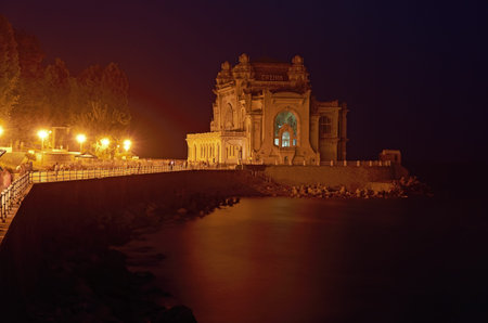 CONSTANTA, ROMANIA-AUG 7  Constanta Casino on Aug 7, 2012 in Constanta, Romania  Casino on the harbor promenade is the symbol of Constanta  It was built in 1909  In 1985-1987 the building was restoredのeditorial素材