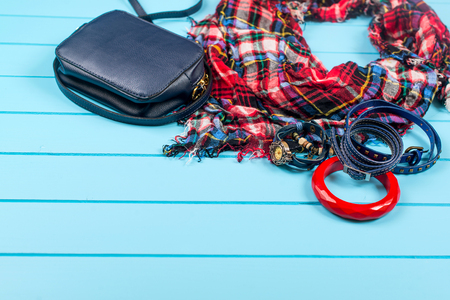 Set of the fashionable women's acsessories.の写真素材