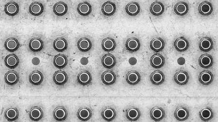 Riveted metal texture. Vintage industrial metal background