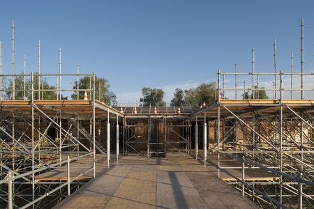 framework on lakeの写真素材