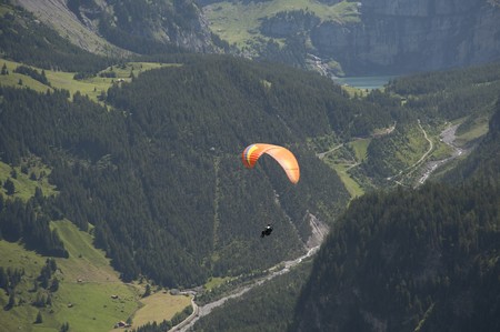 paragliderの写真素材