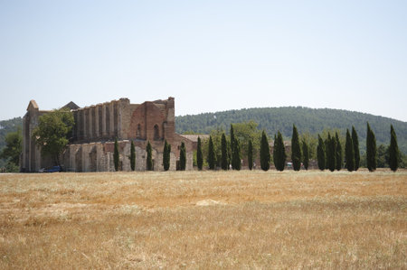 San Galgano, old churchの写真素材