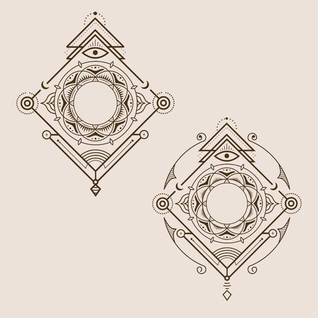 DIWALI MANDALA DESIGNのイラスト素材