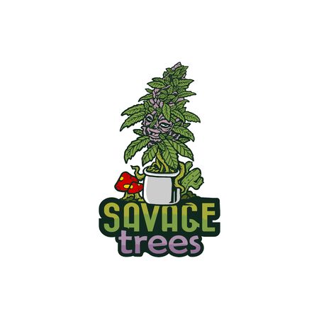 CANNABIS POTのイラスト素材