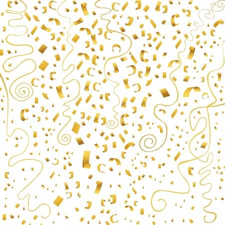 confetti (gold)のイラスト素材