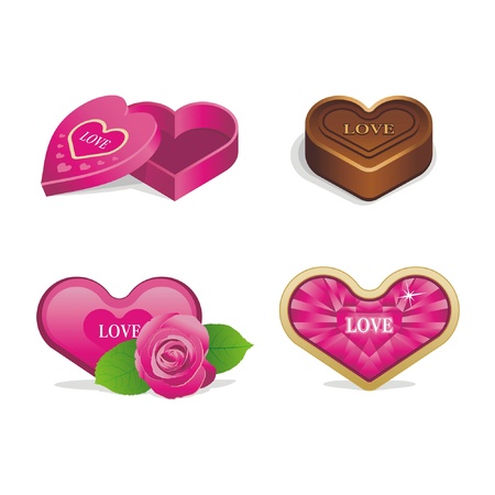 Love Icons setのイラスト素材