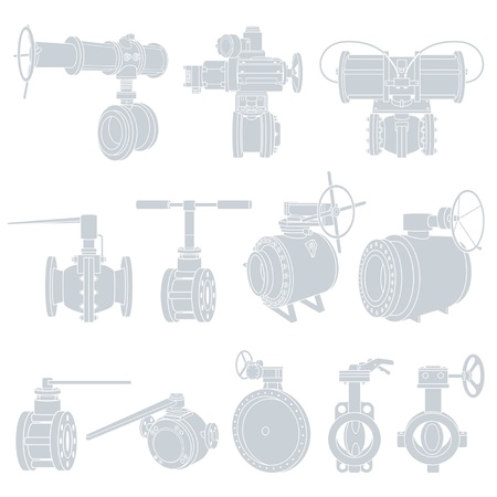 valves. vecto Illustrationsのイラスト素材