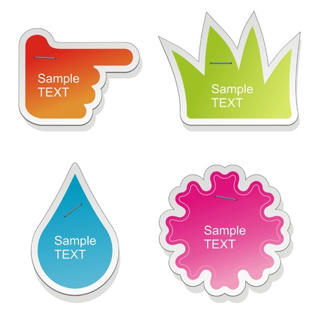 Colorful paper bubble for speechのイラスト素材