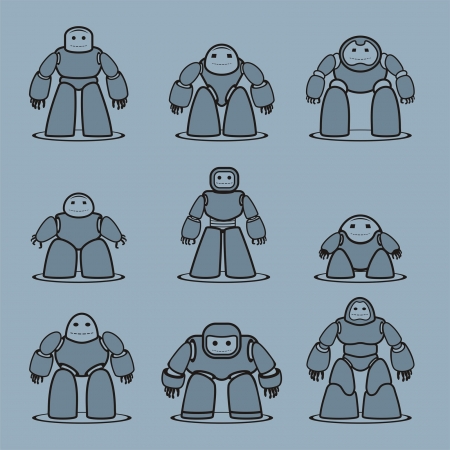 Robotsのイラスト素材