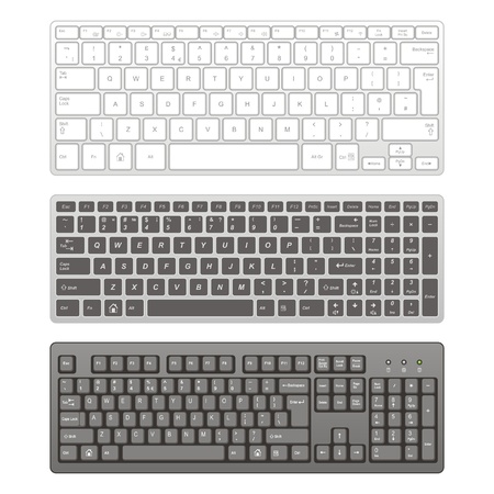 Computer keyboardsのイラスト素材
