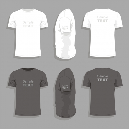 Mens t-shirt design templateのイラスト素材