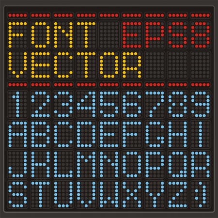 Digital Alphabetのイラスト素材