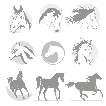 logos horseのイラスト素材