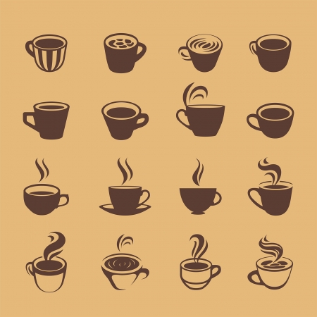 Coffee Iconsのイラスト素材