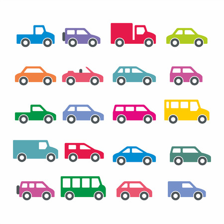 car iconsのイラスト素材