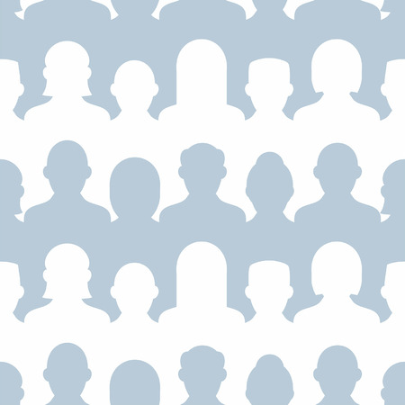 Group of people seamless patternのイラスト素材