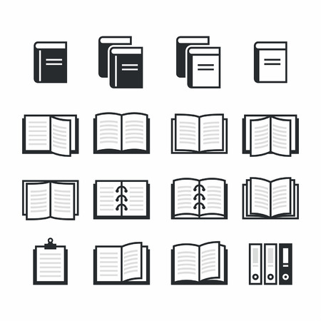 Book iconsのイラスト素材