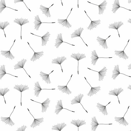 Dandelion seamless pattern