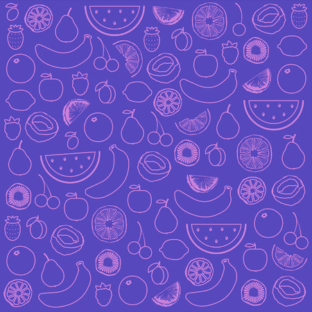 Fruits seamless patternのイラスト素材