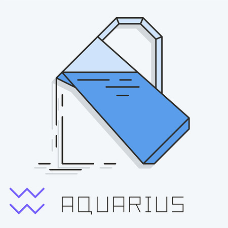 Aquarius signのイラスト素材