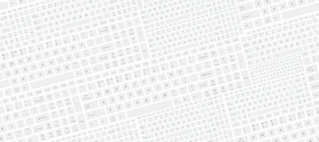 Seamless pattern with computer keyboard keysのイラスト素材