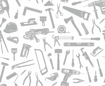 Seamless pattern of Toolsのイラスト素材