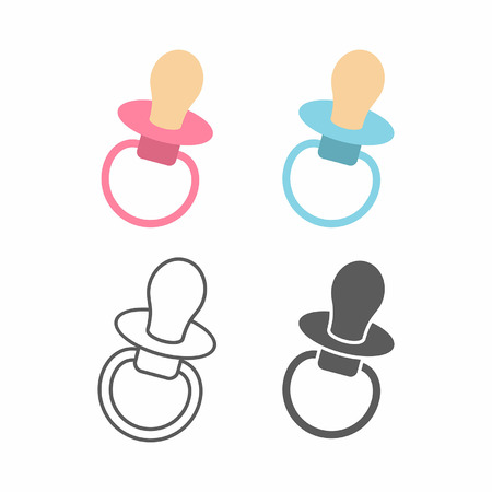 Pacifier icon. isolated on white backgroundのイラスト素材