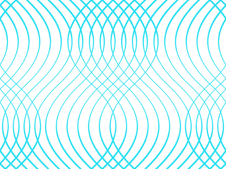 Abstract geometric pattern with blue waves. Colorful ornament. isolated on white backgroundのイラスト素材