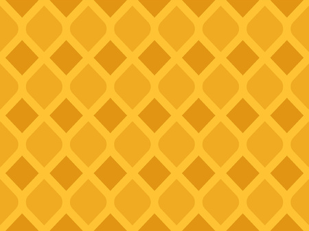 Abstract geometric pattern with yellow rhombuses. Colorful ornament. isolated on yellow backgroundのイラスト素材