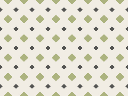 Abstract geometric pattern with green rhombuses. Colorful ornament. isolated on beige backgroundのイラスト素材