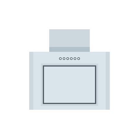 Exhaust hood. flat style. isolated on white backgroundのイラスト素材