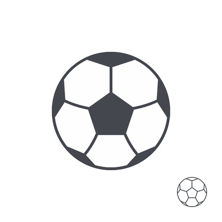 Soccer ball. line style. isolated on white backgroundのイラスト素材