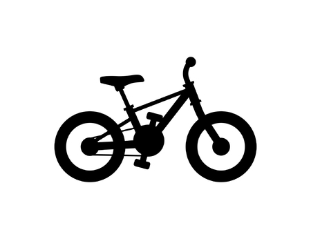 Kids Bike isolated on white backgroundのイラスト素材