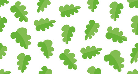 Seamless pattern with oak leaves. isolated on white backgroundのイラスト素材