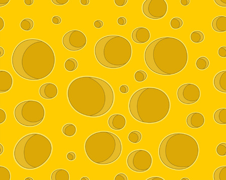 Cheese with holes seamless patternのイラスト素材