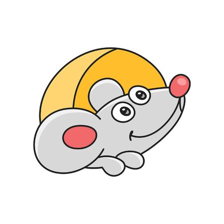 Mouse. isolated on white backgroundのイラスト素材