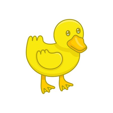 Duckling. isolated on white backgroundのイラスト素材